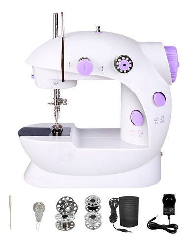 Maquina De Coser Electrica Portatil Libercam RCOS-02 Mini Puntadas Color  Blanco